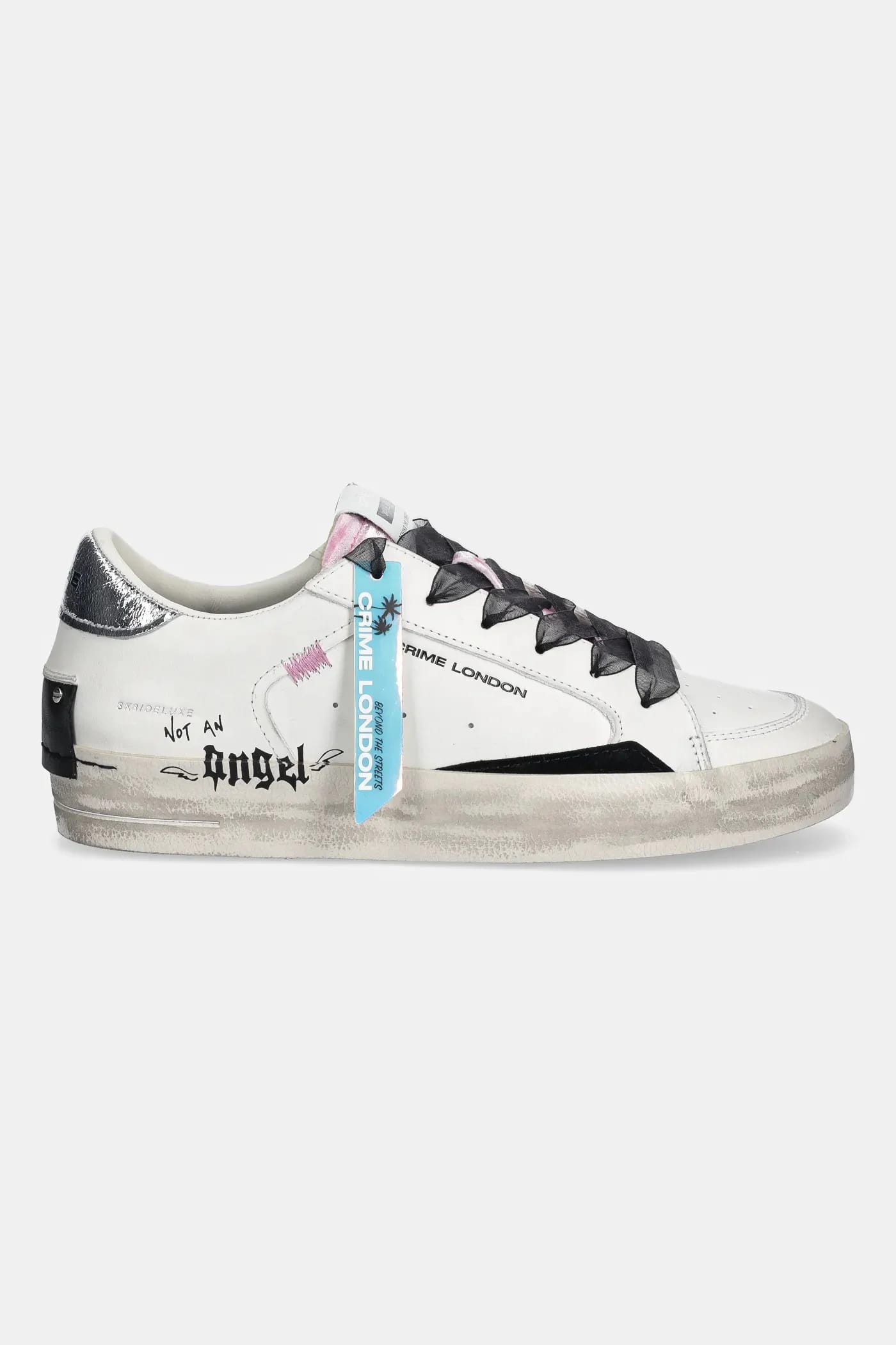 SK8 DELUXE кожаные кроссовки белые для женщин - фото 2