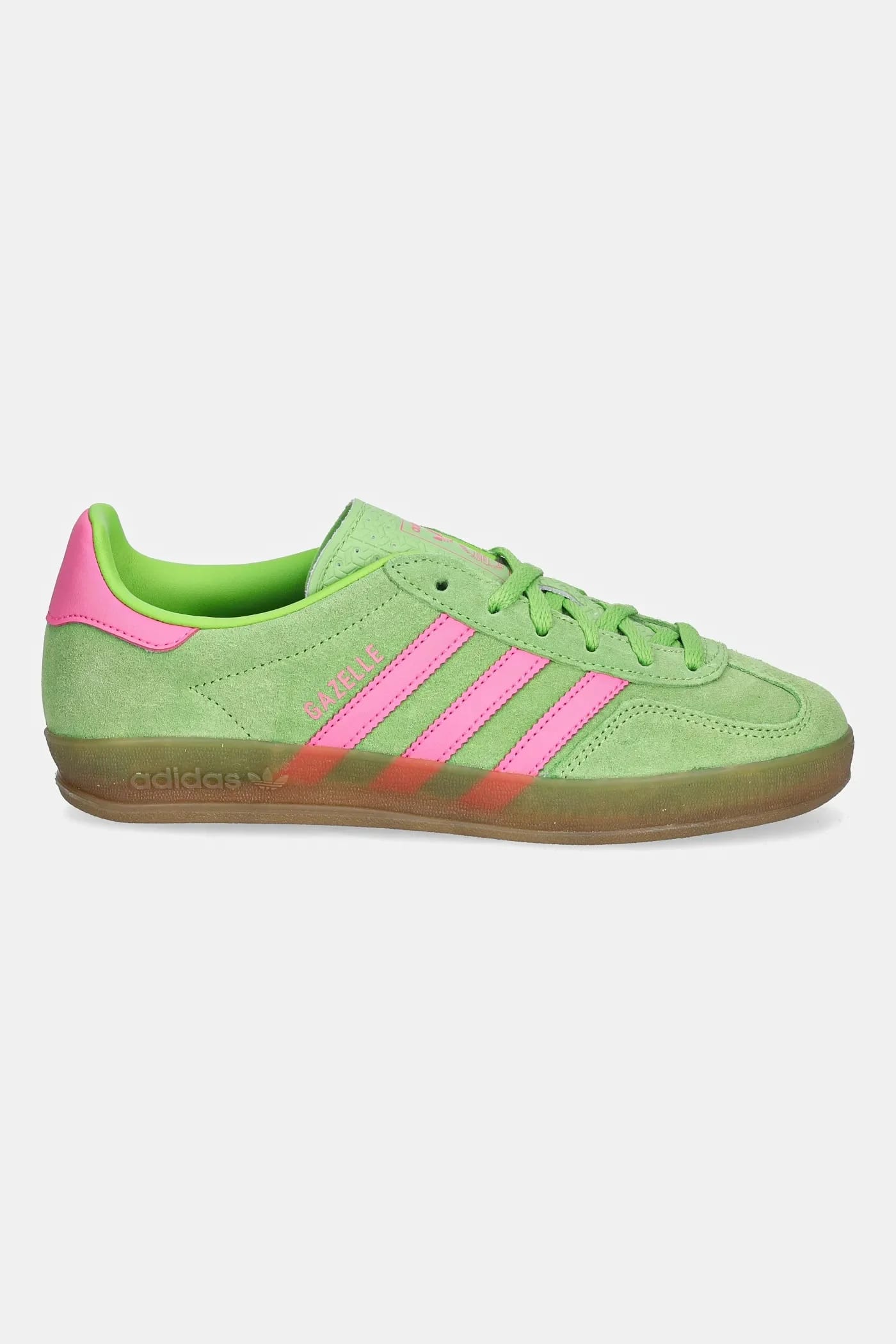 кроссовки Gazelle Indoor замшевые зеленые для женщин - фото 2