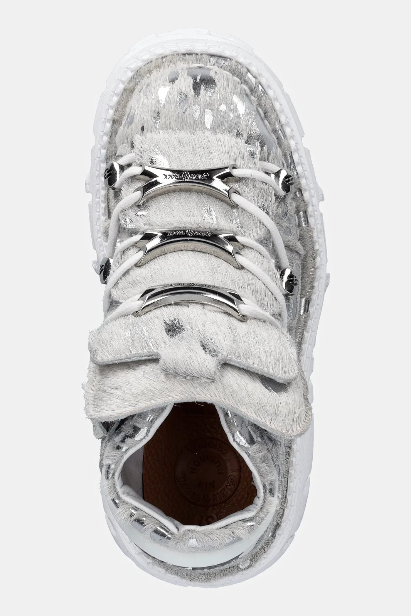 PELO CALVAS BLANCO PLATA, TANK BLANCO TORN кожаные кроссовки - фото 4