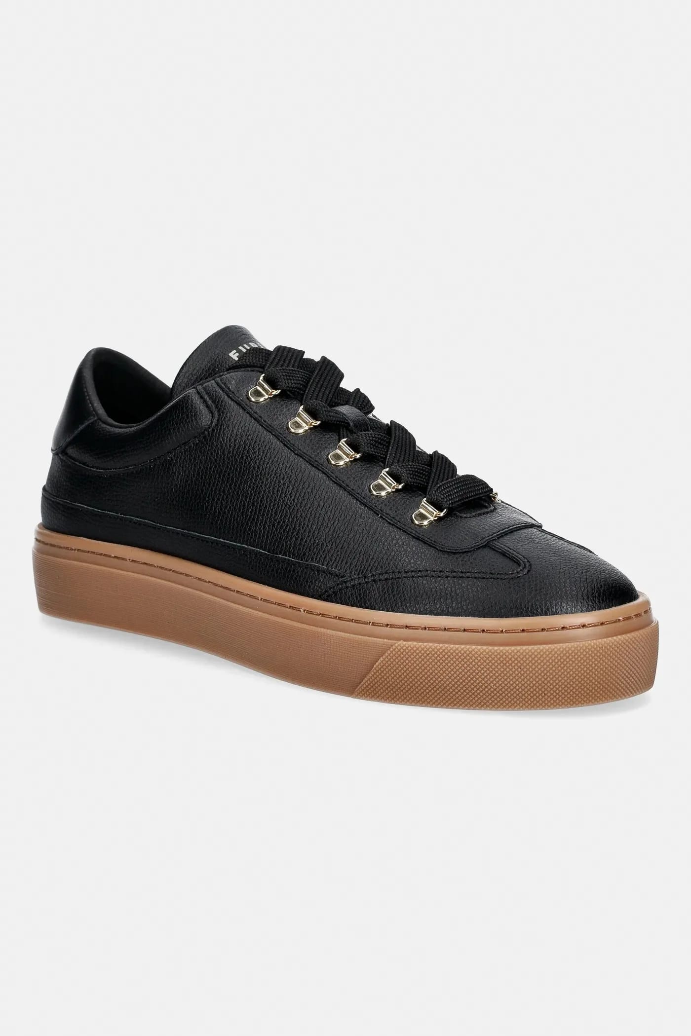 кожаные кроссовки Enjoy Lace-Up Sneaker черные для женщин