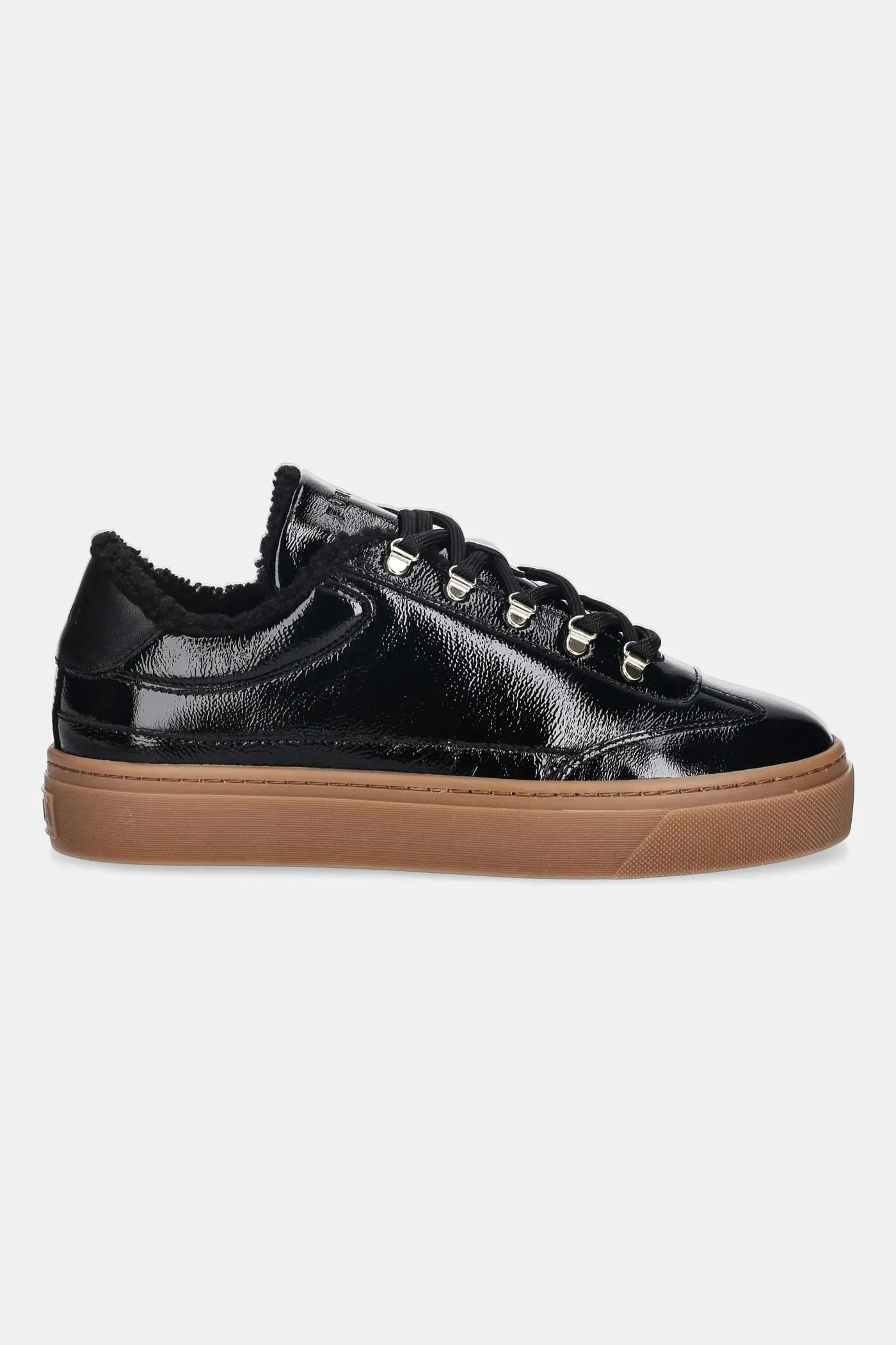кожаные кроссовки Enjoy Lace-Up Sneaker черные для женщин - фото 2