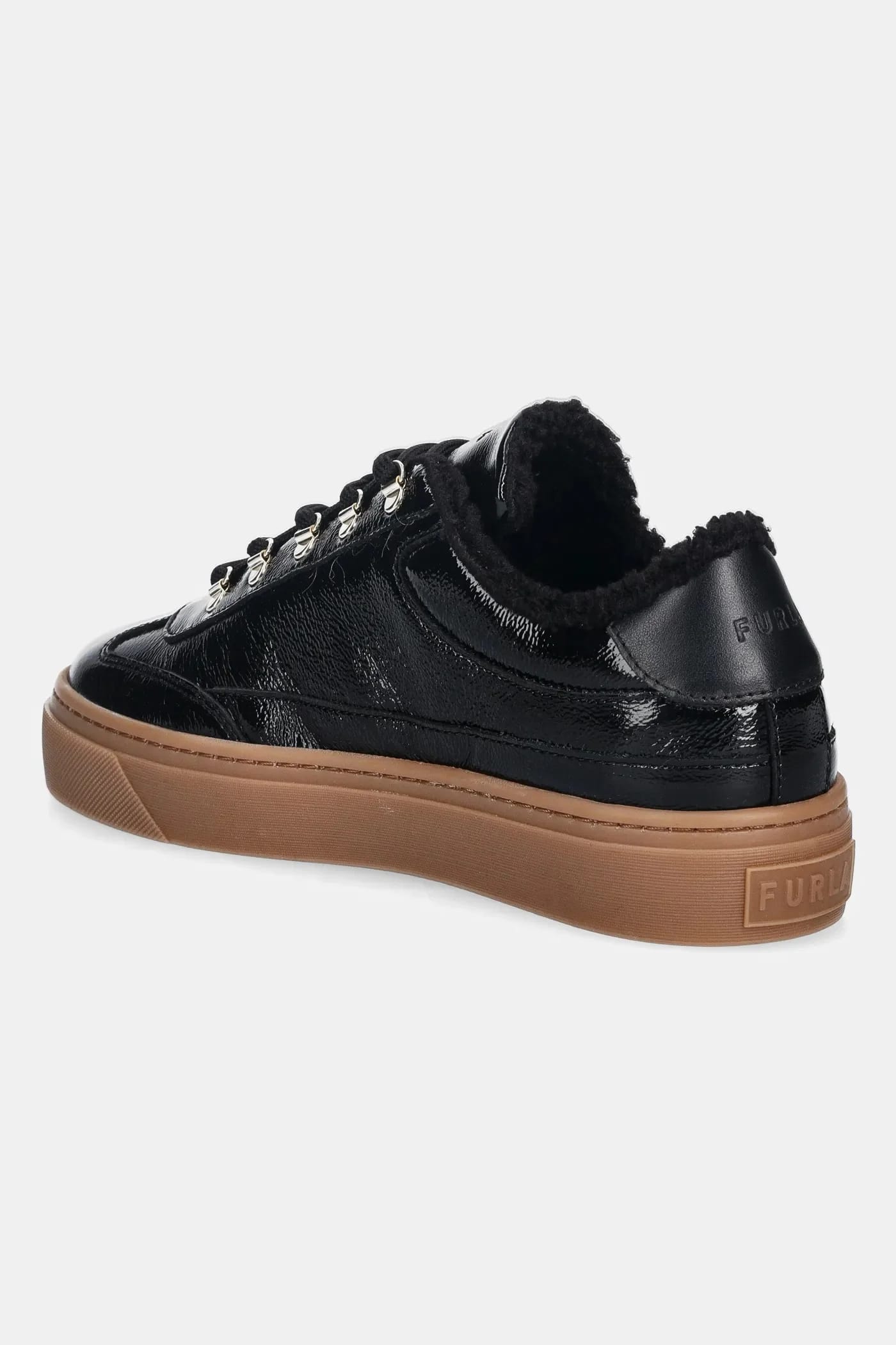 кожаные кроссовки Enjoy Lace-Up Sneaker черные для женщин - фото 3