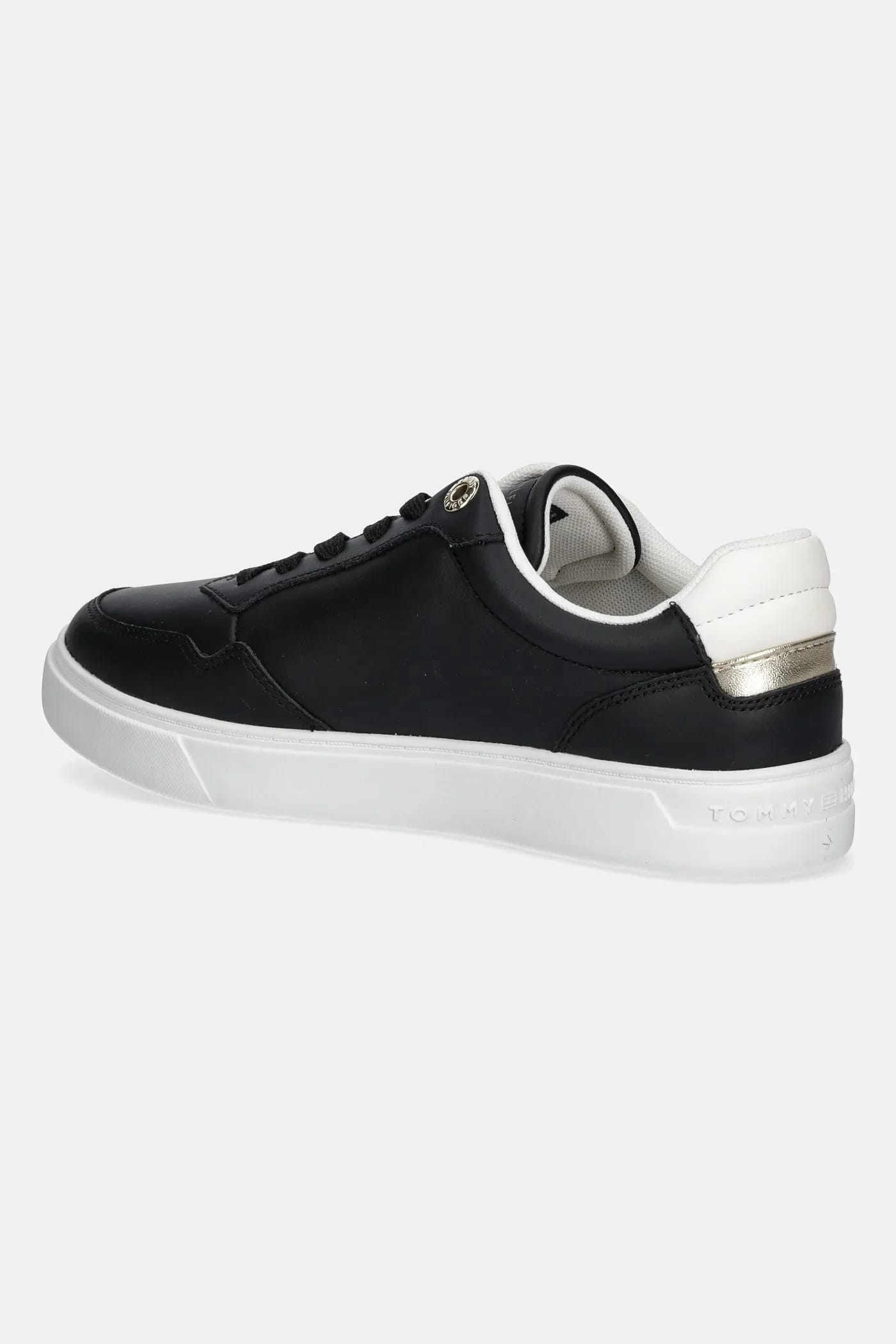 кожаные кроссовки ESSENTIAL ELEVATED COURT SNEAKER черные для женщин - фото 3