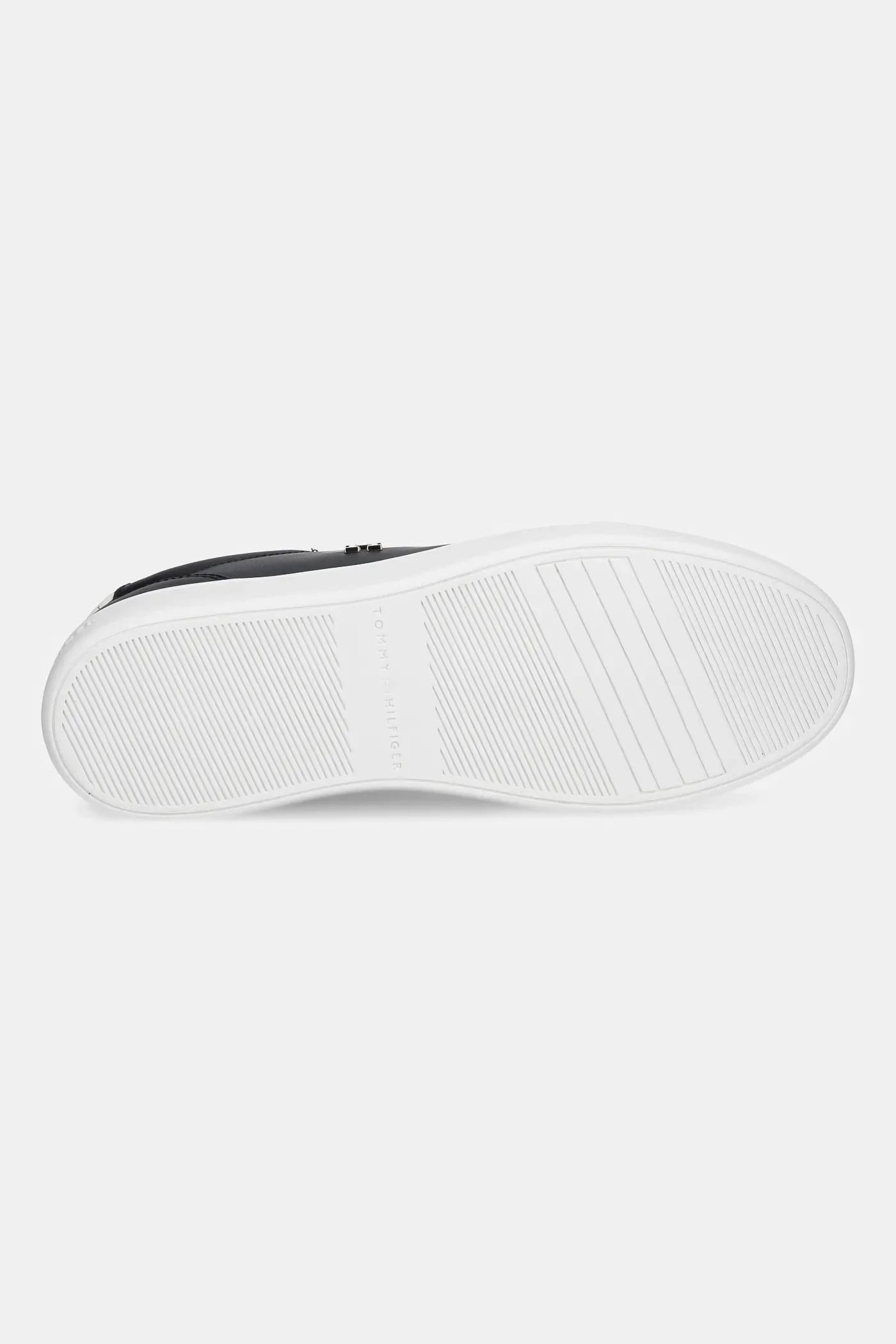 кожаные кроссовки ESSENTIAL ELEVATED COURT SNEAKER черные для женщин - фото 5