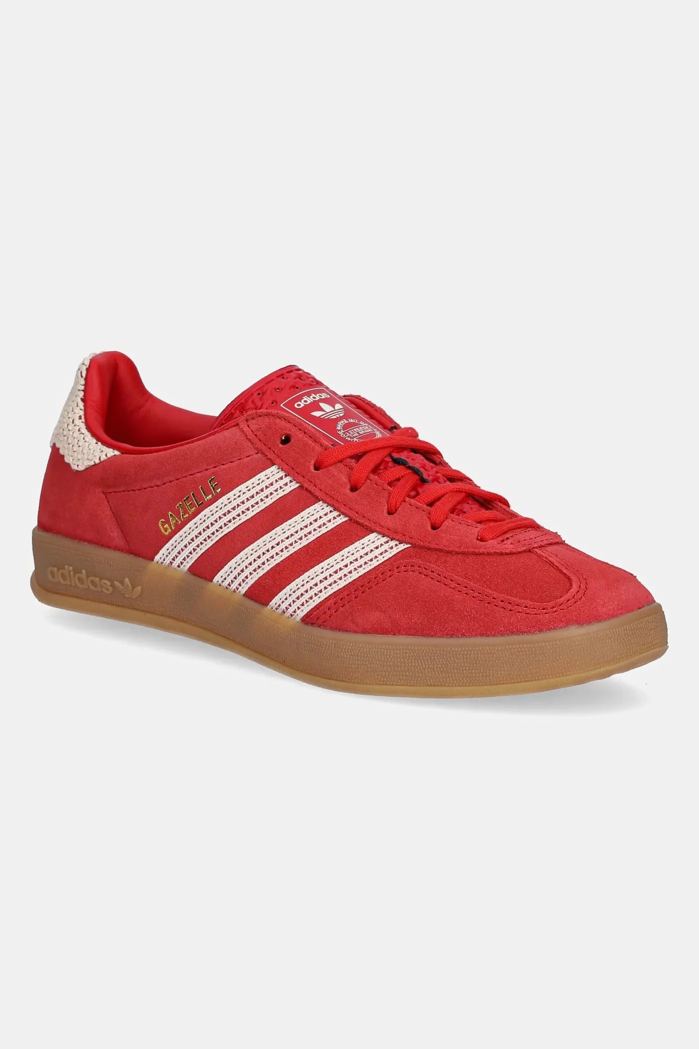 кроссовки Gazelle Indoor W красные для женщин