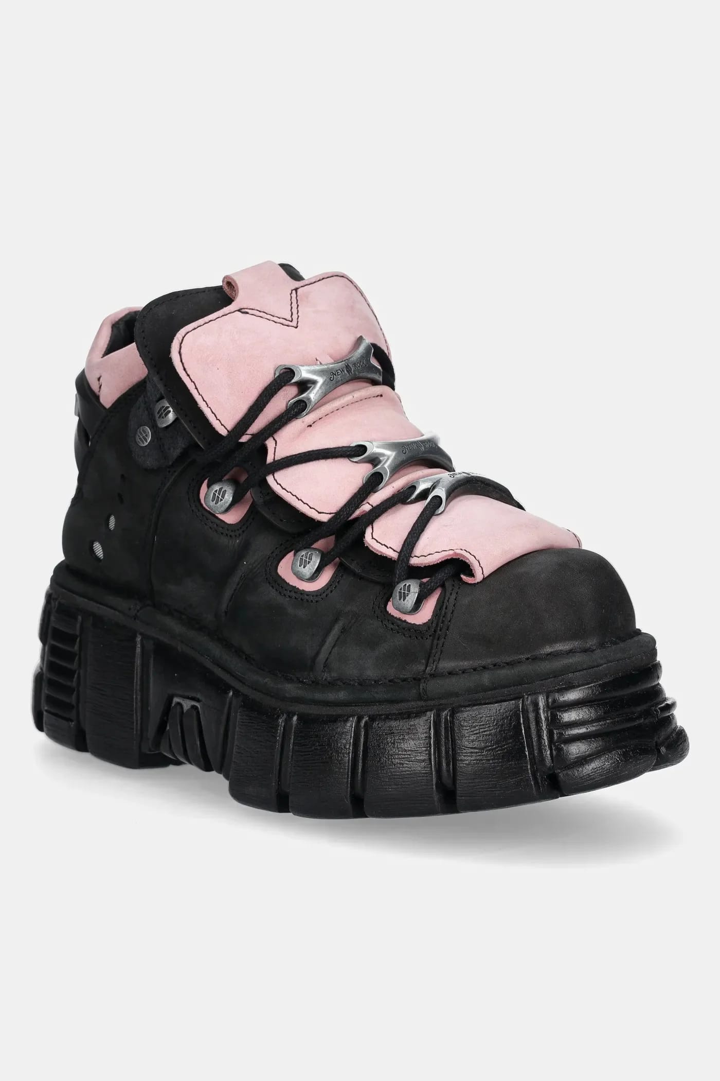 Кроссовки Nobuck Negro + Nobuck Rosa + Tower Negro из нубука