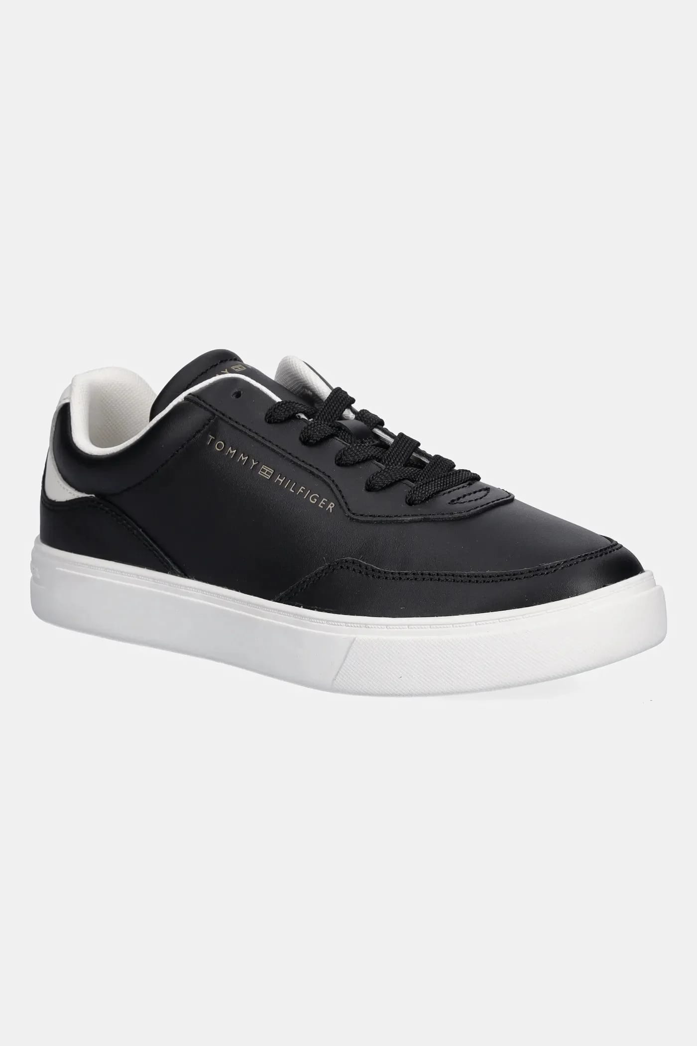 кожаные кроссовки CASUAL CUPSOLE SNEAKER черные для женщин