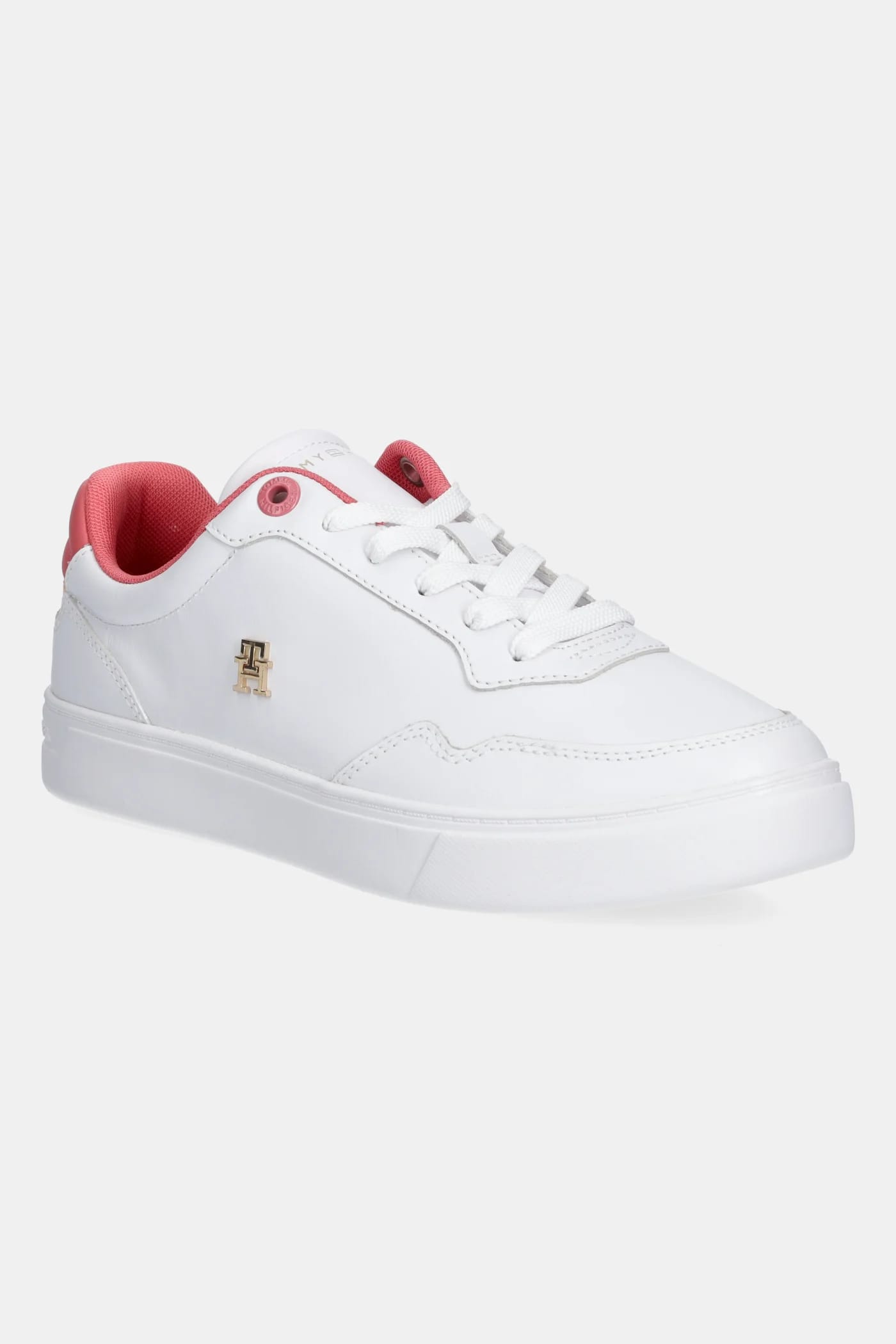 кожаные кроссовки ESSENTIAL ELEVATED COURT SNEAKER белые для женщин