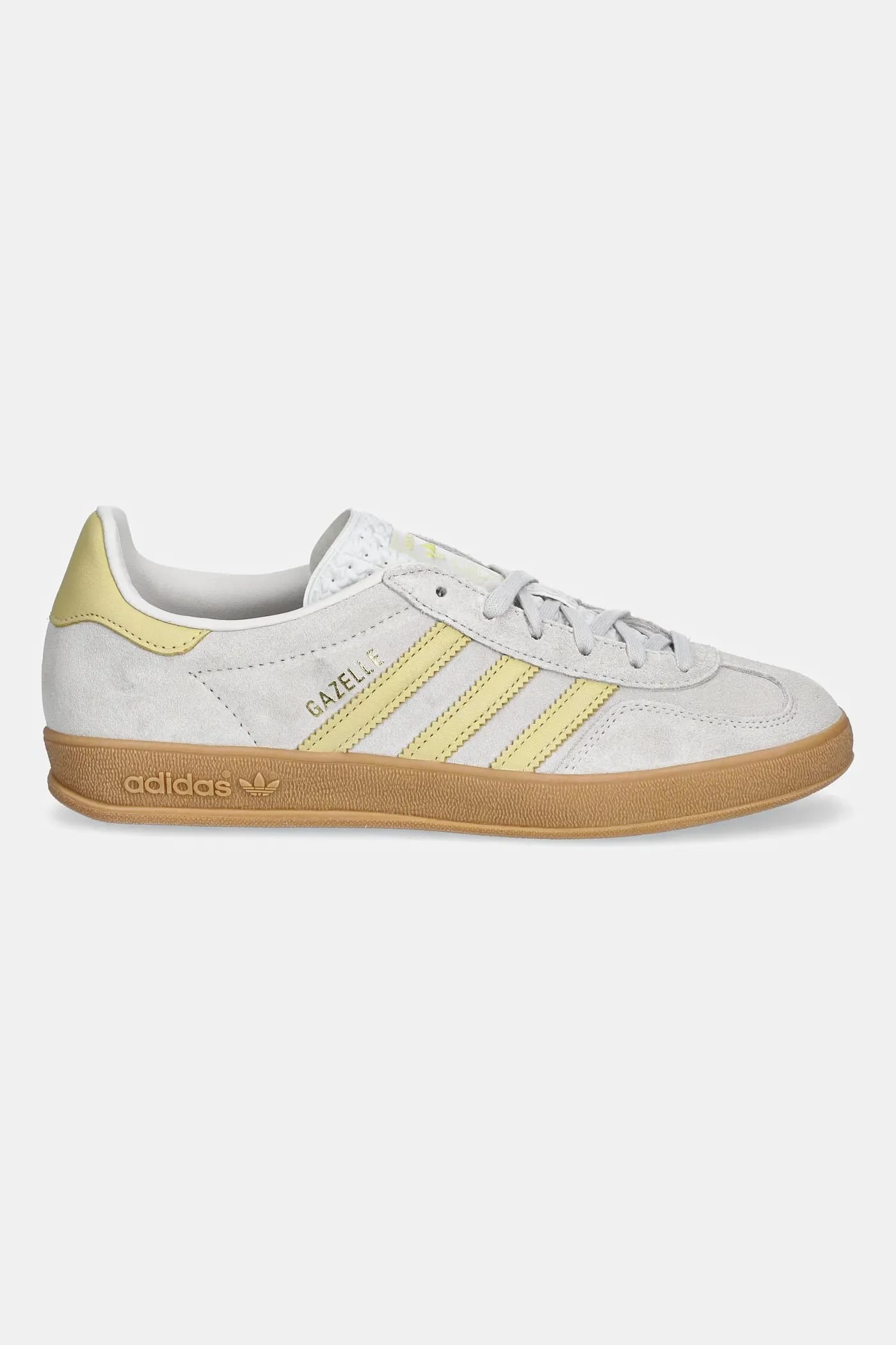 кроссовки Gazelle Indoor замшевые серые для женщин - фото 2