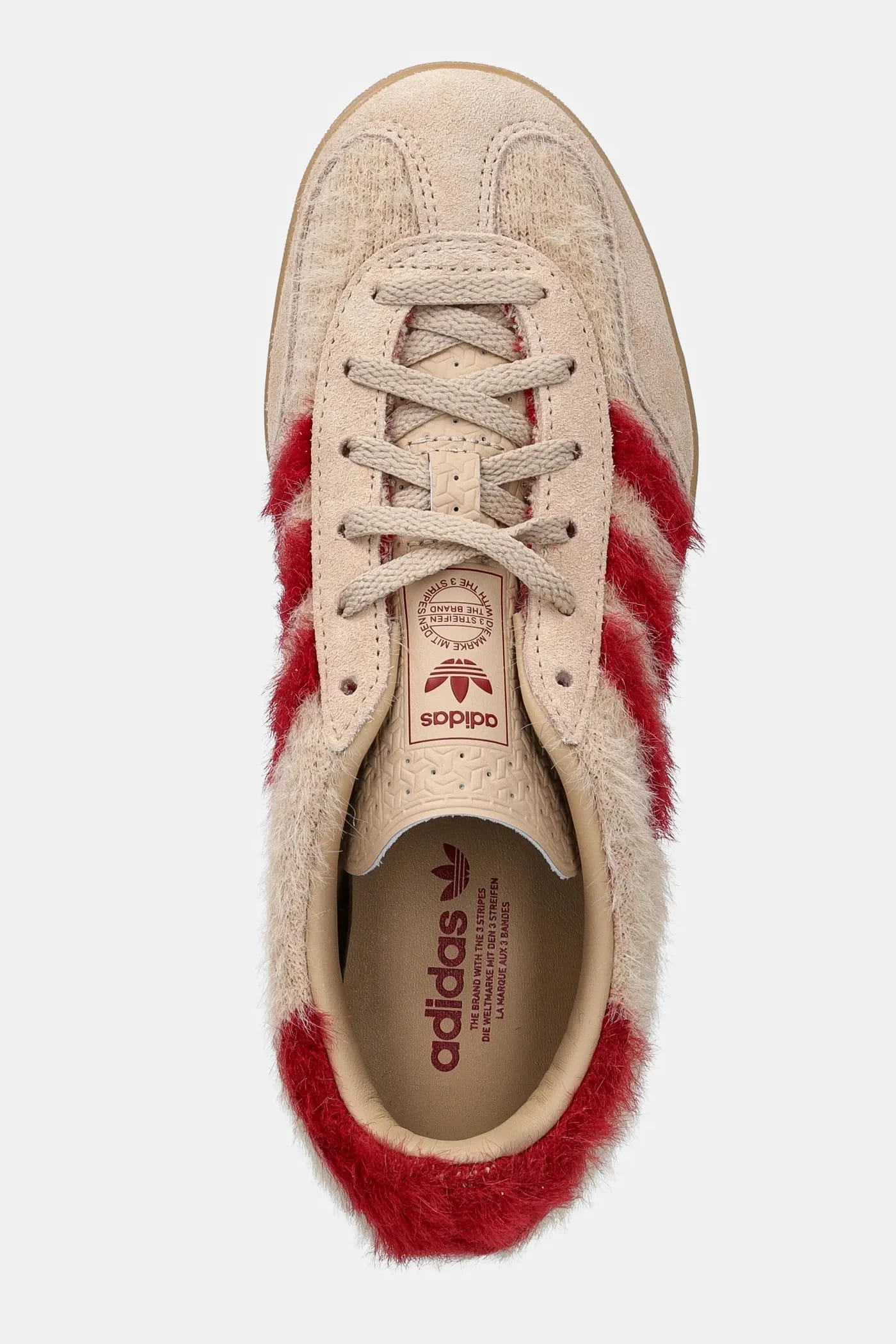 кроссовки Gazelle Indoor бежевые для женщин - фото 4