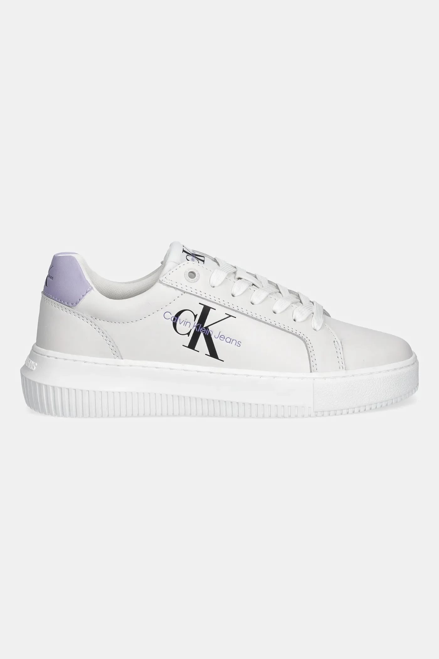 Кожаные кроссовки YW0YW00823 CHUNKY CUPSOLE MONOLOGO W белые для женщин - фото 2