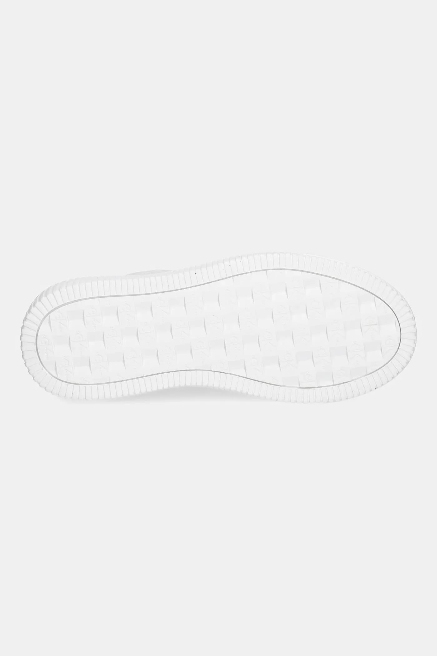 Кожаные кроссовки YW0YW00823 CHUNKY CUPSOLE MONOLOGO W белые для женщин - фото 5