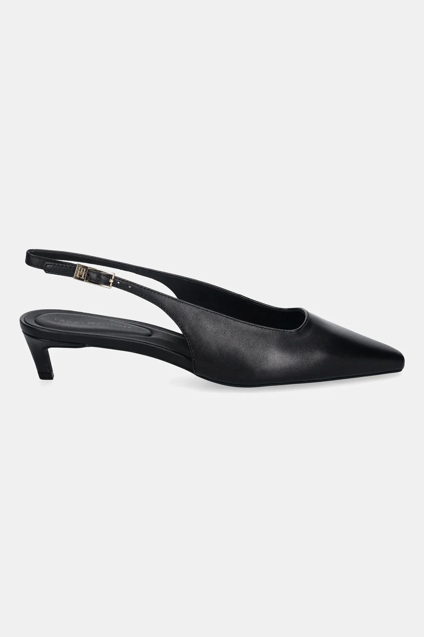 Кожаные туфли на высоком каблуке TH BUCKLE SLINGBACK LOW PUMP - фото 2