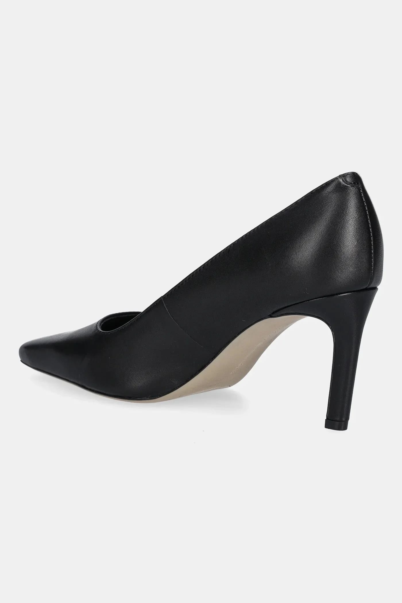 TH LOGO LEATHER PUMP SLANTED Кожаные туфли на высоком каблуке HL - фото 3