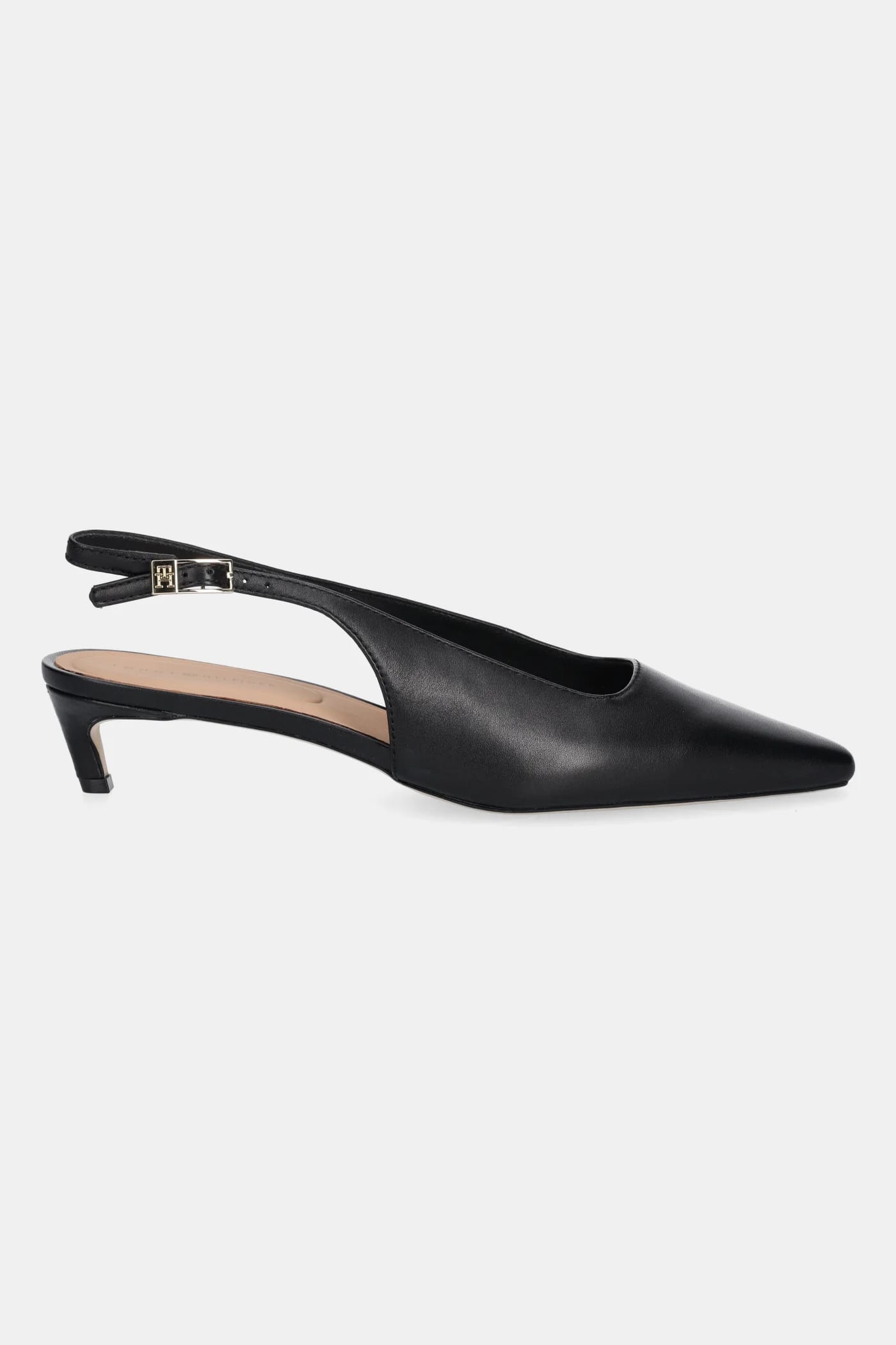 Кожаные туфли на высоком каблуке с квадратным носком KITTEN SLINGBACK - фото 2