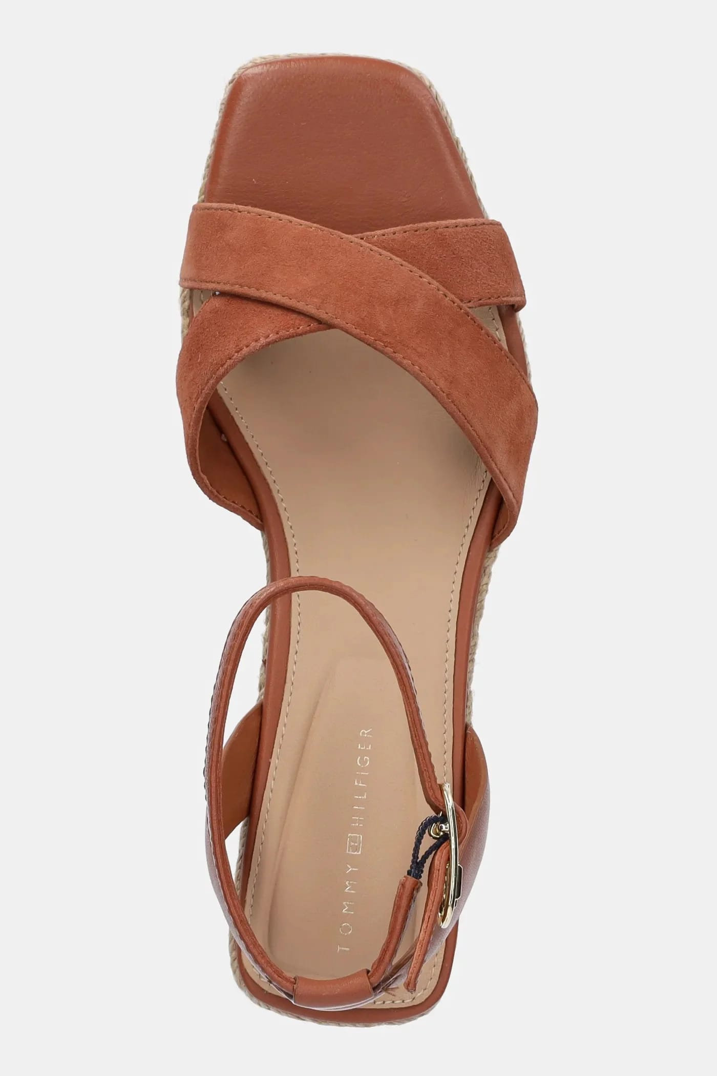 Кожаные сандалии LEATHER & SUEDE MID WEDGE ESPAD - фото 4