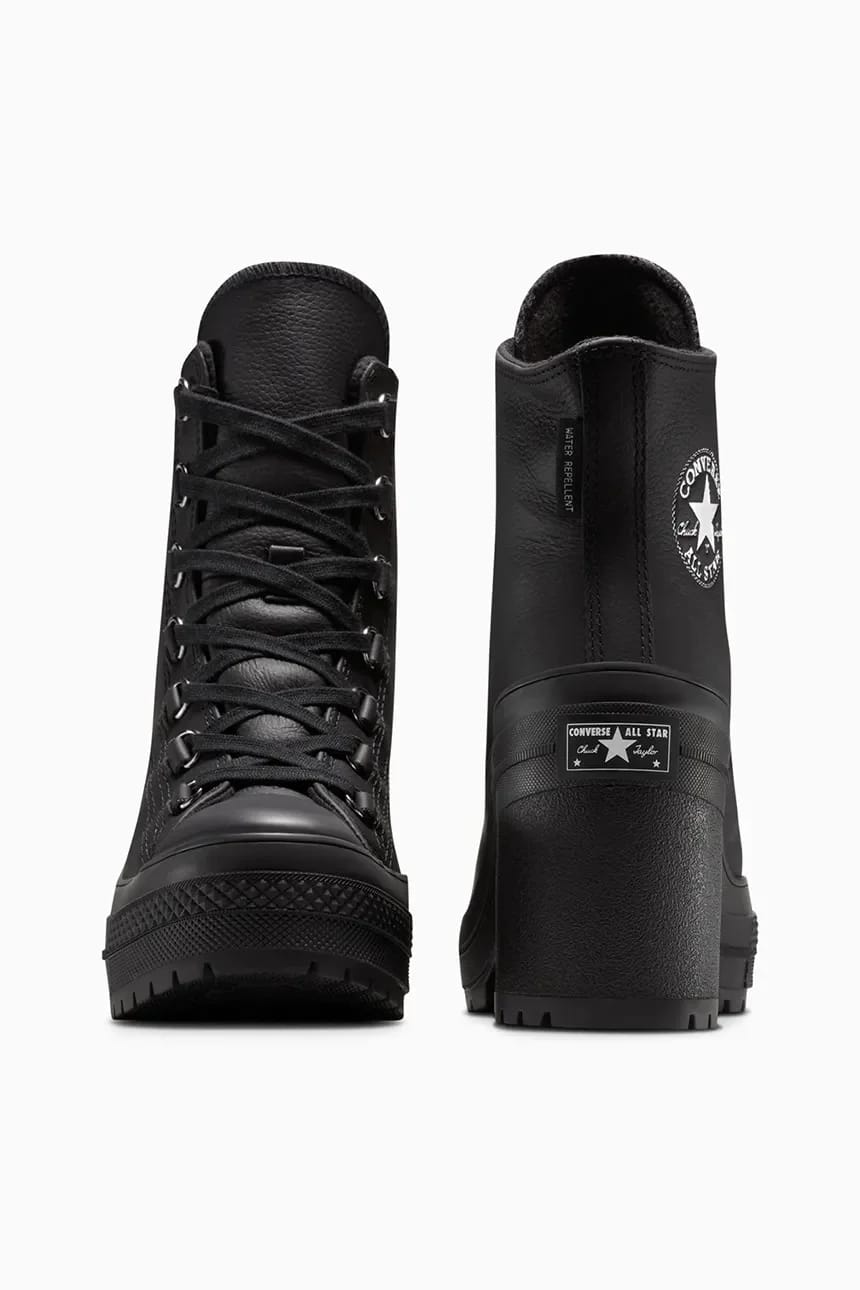кроссовки Chuck 70 De Luxe на каблуке черные для женщин - фото 3