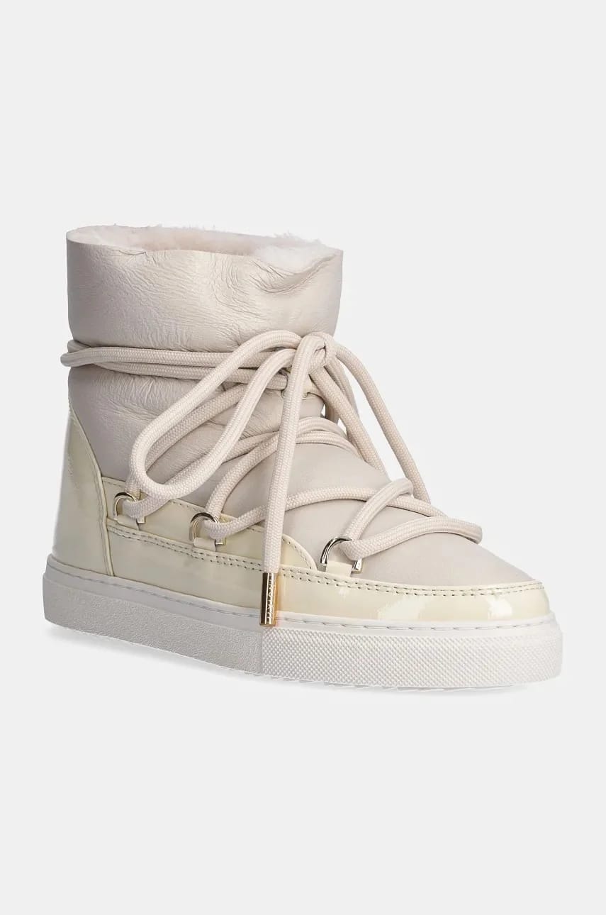Глянцевые зимние ботинки