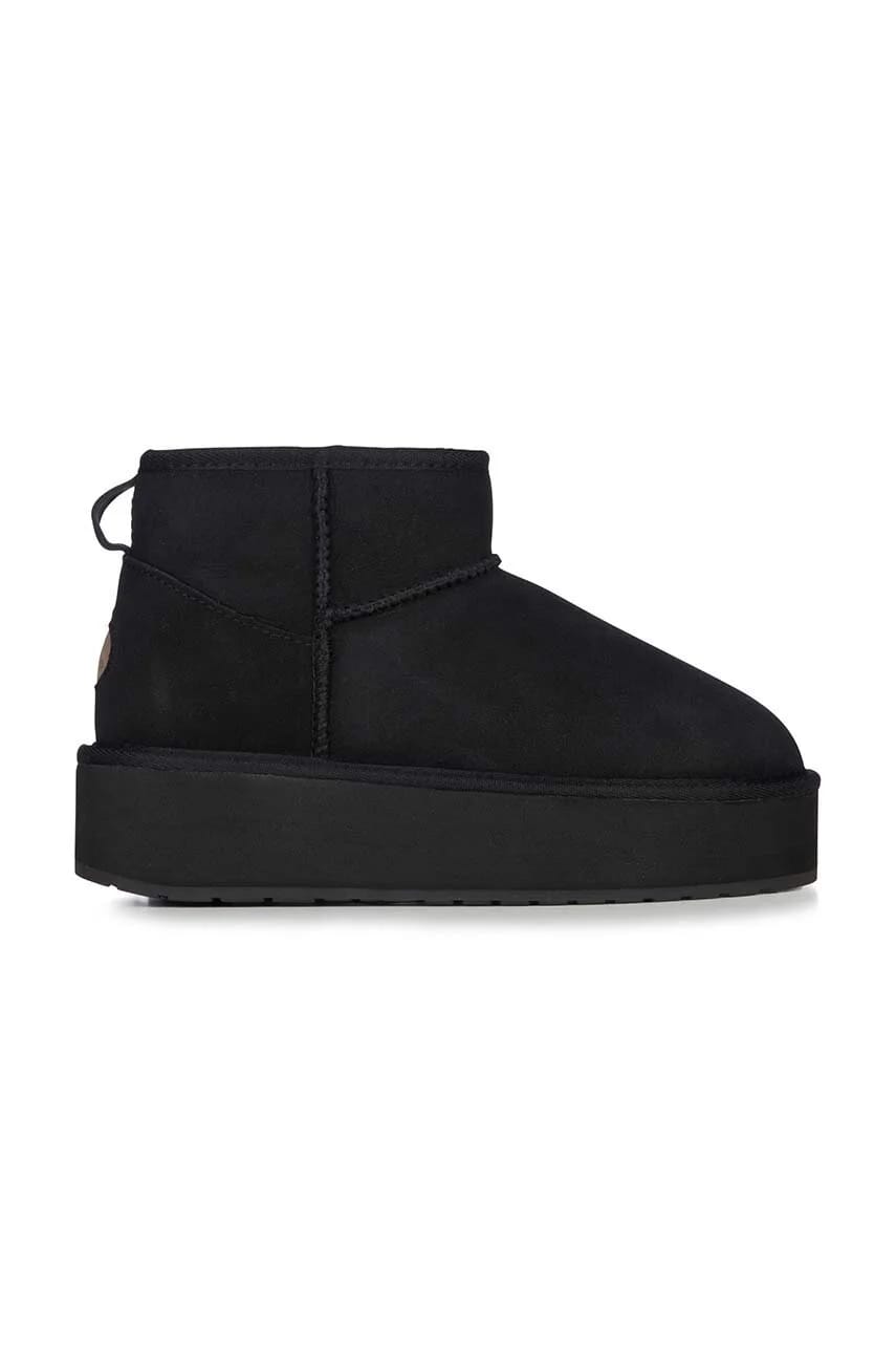 Замшевые зимние ботинки Stinger Micro Flatform черные для женщин