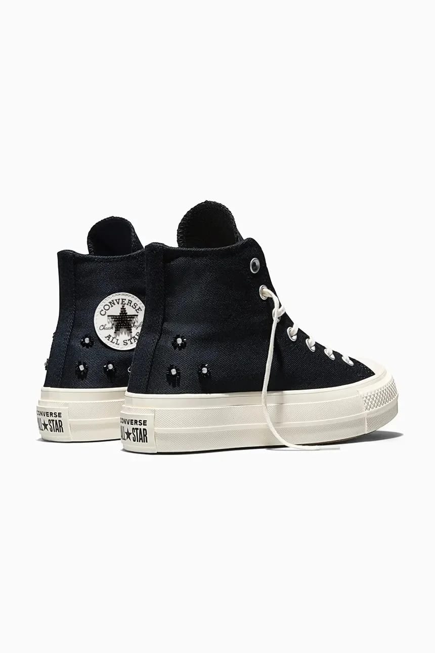 кроссовки Chuck Taylor All Star Lift черные для женщин - фото 3
