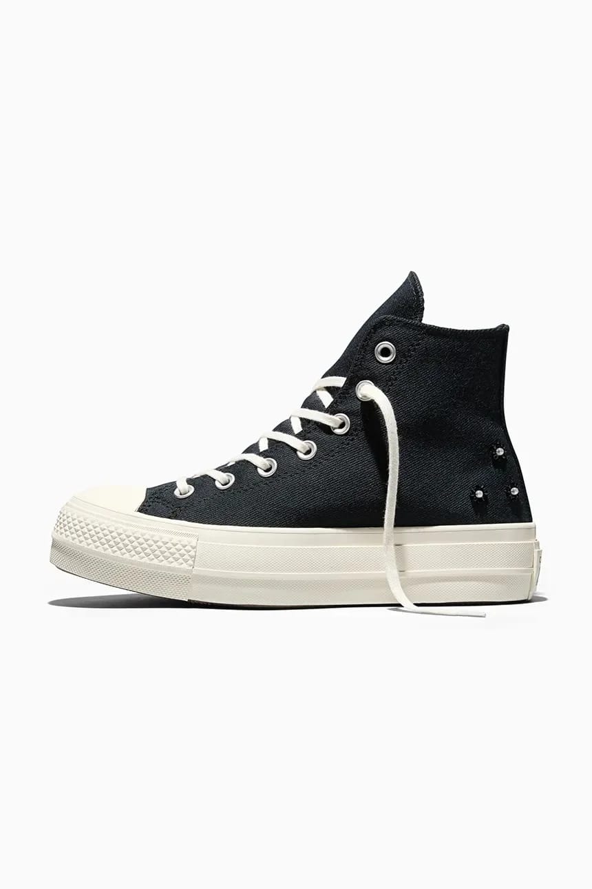 кроссовки Chuck Taylor All Star Lift черные для женщин - фото 4