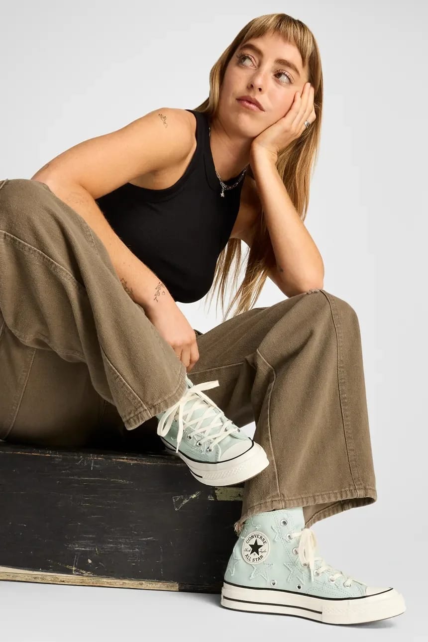 кроссовки Chuck 70 бирюзовые для женщин - фото 8