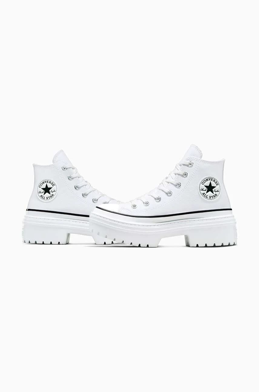 кроссовки Chuck Taylor All Star на каблуке с проборами - фото 5