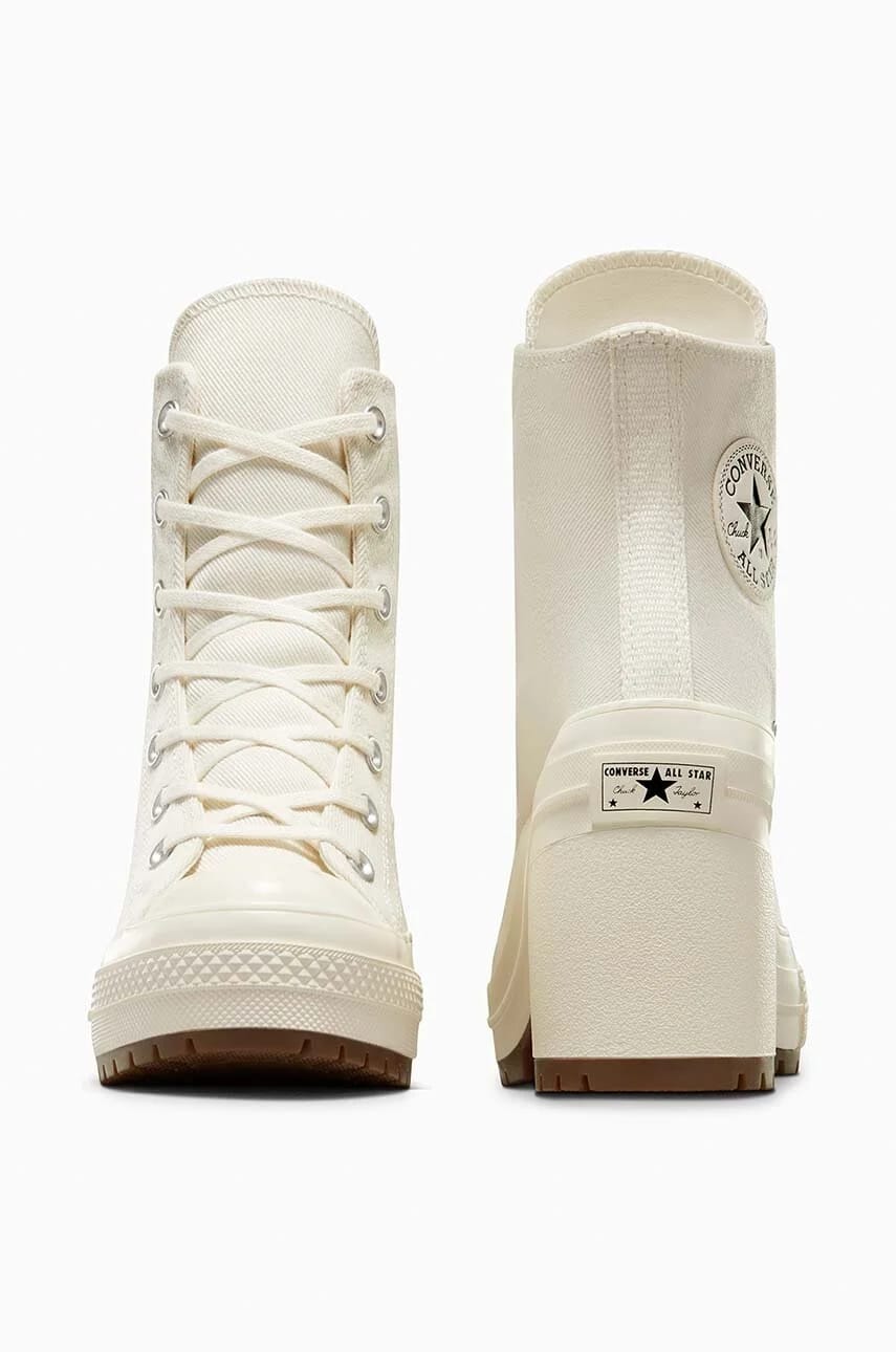 кроссовки Chuck 70 De Luxe на каблуке желтые для женщин - фото 3