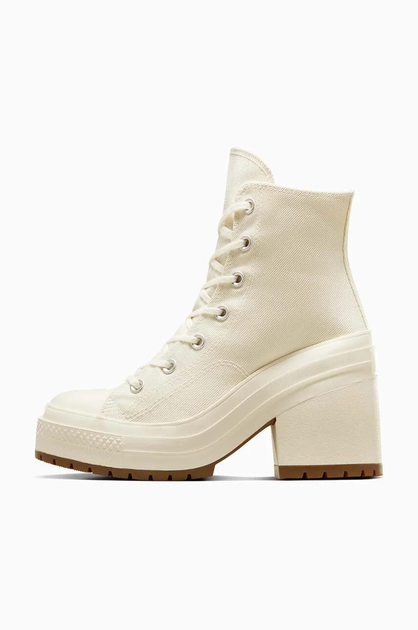 кроссовки Chuck 70 De Luxe на каблуке желтые для женщин - фото 5