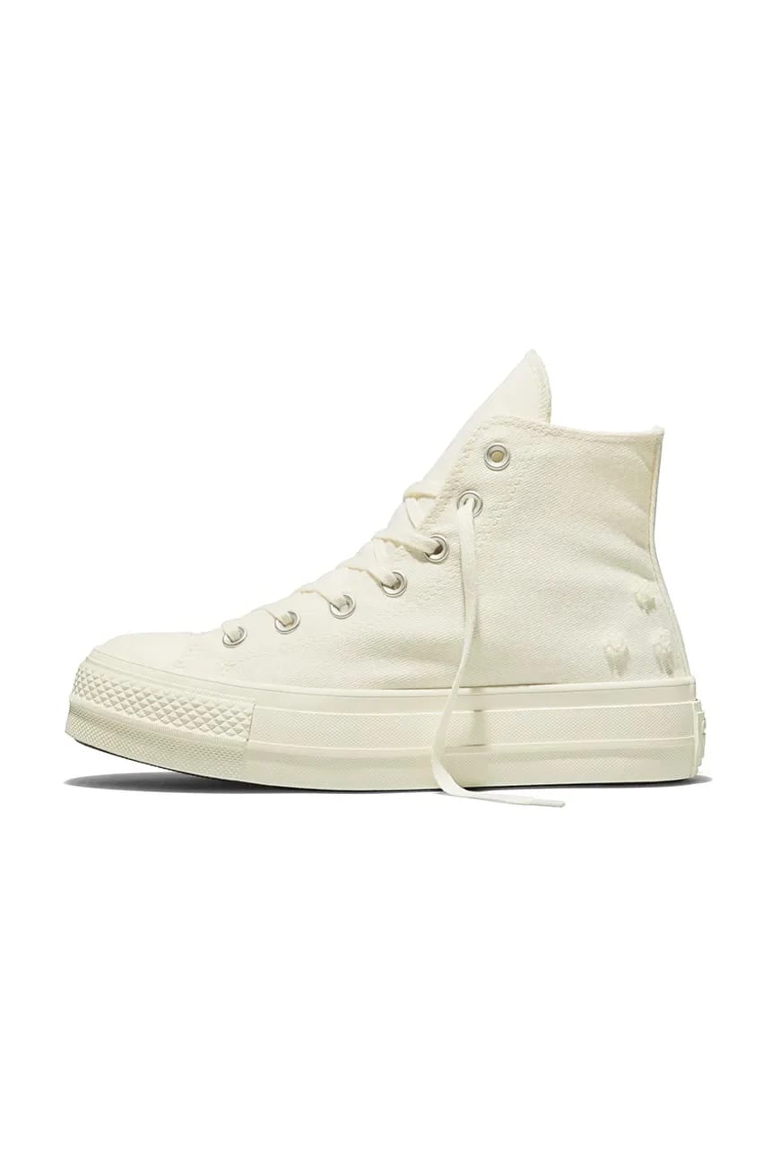 кроссовки Chuck Taylor All Star Lift бежевые для женщин - фото 4