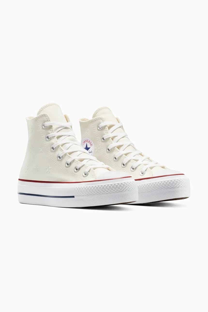 кроссовки Chuck Taylor All Star Lift белые для женщин - фото 2