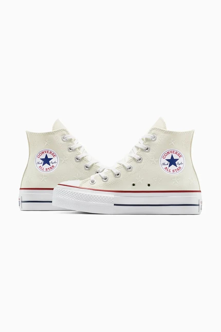 кроссовки Chuck Taylor All Star Lift белые для женщин - фото 4