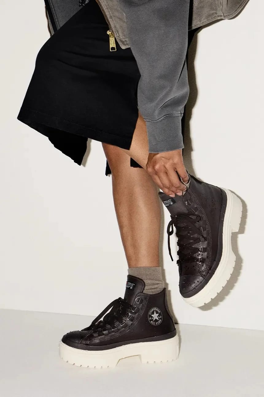 кожаные кроссовки Chuck Taylor All Star Lugged Heel Cc - фото 11
