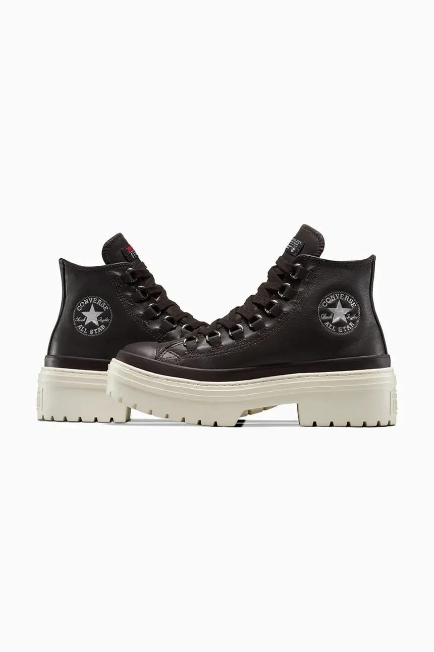кожаные кроссовки Chuck Taylor All Star Lugged Heel Cc - фото 4