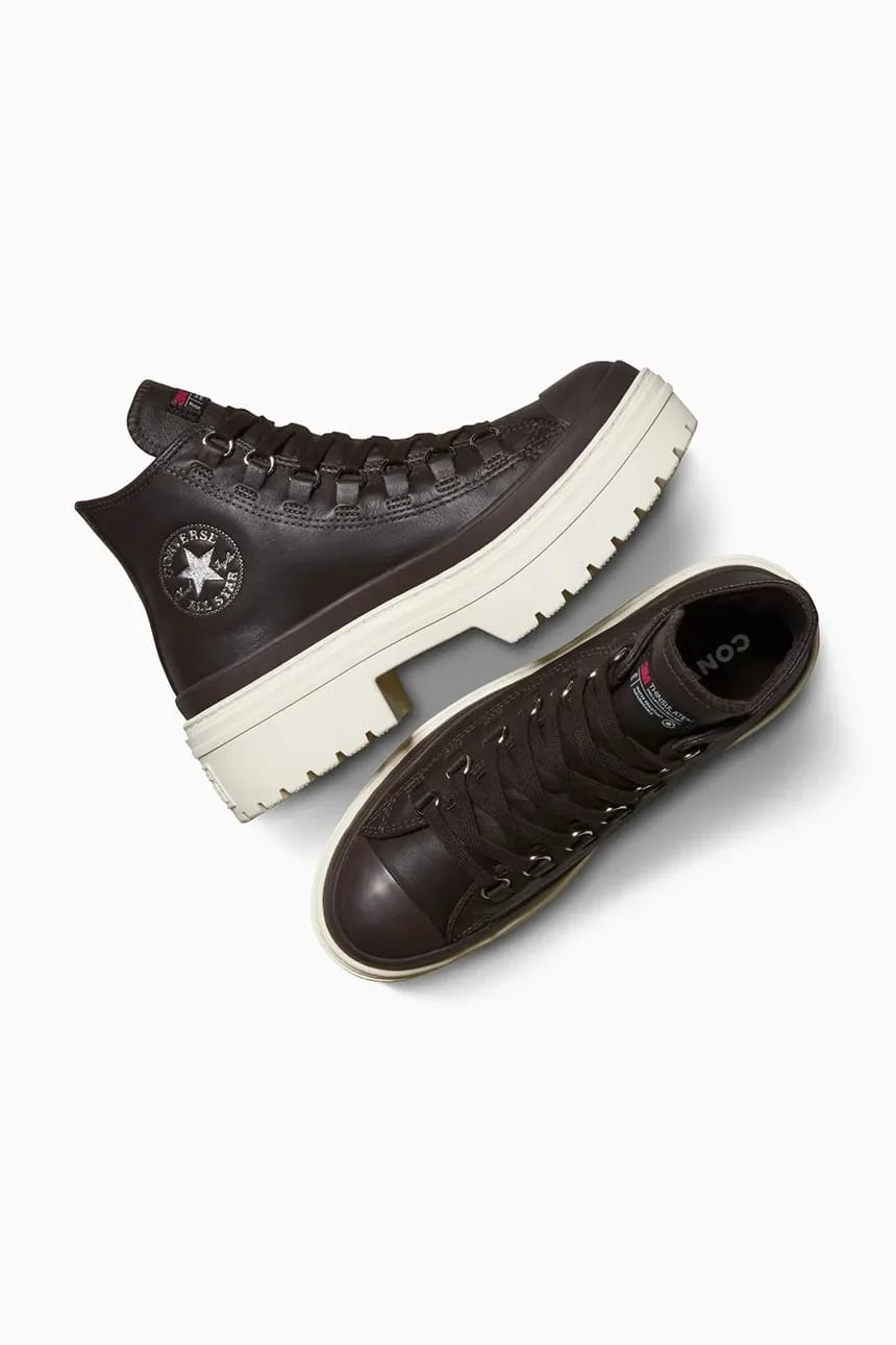 кожаные кроссовки Chuck Taylor All Star Lugged Heel Cc - фото 7