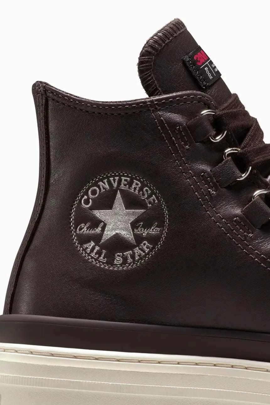 кожаные кроссовки Chuck Taylor All Star Lugged Heel Cc - фото 8