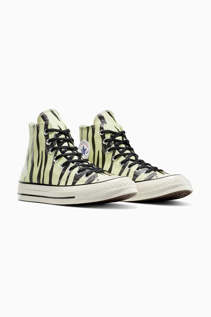 кроссовки Chuck 70 Glow In The Dark с зеброй - фото 2