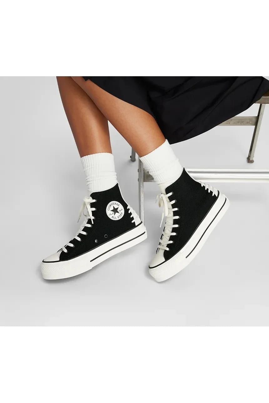 кроссовки Chuck Taylor All Star Lift черные для женщин - фото 8