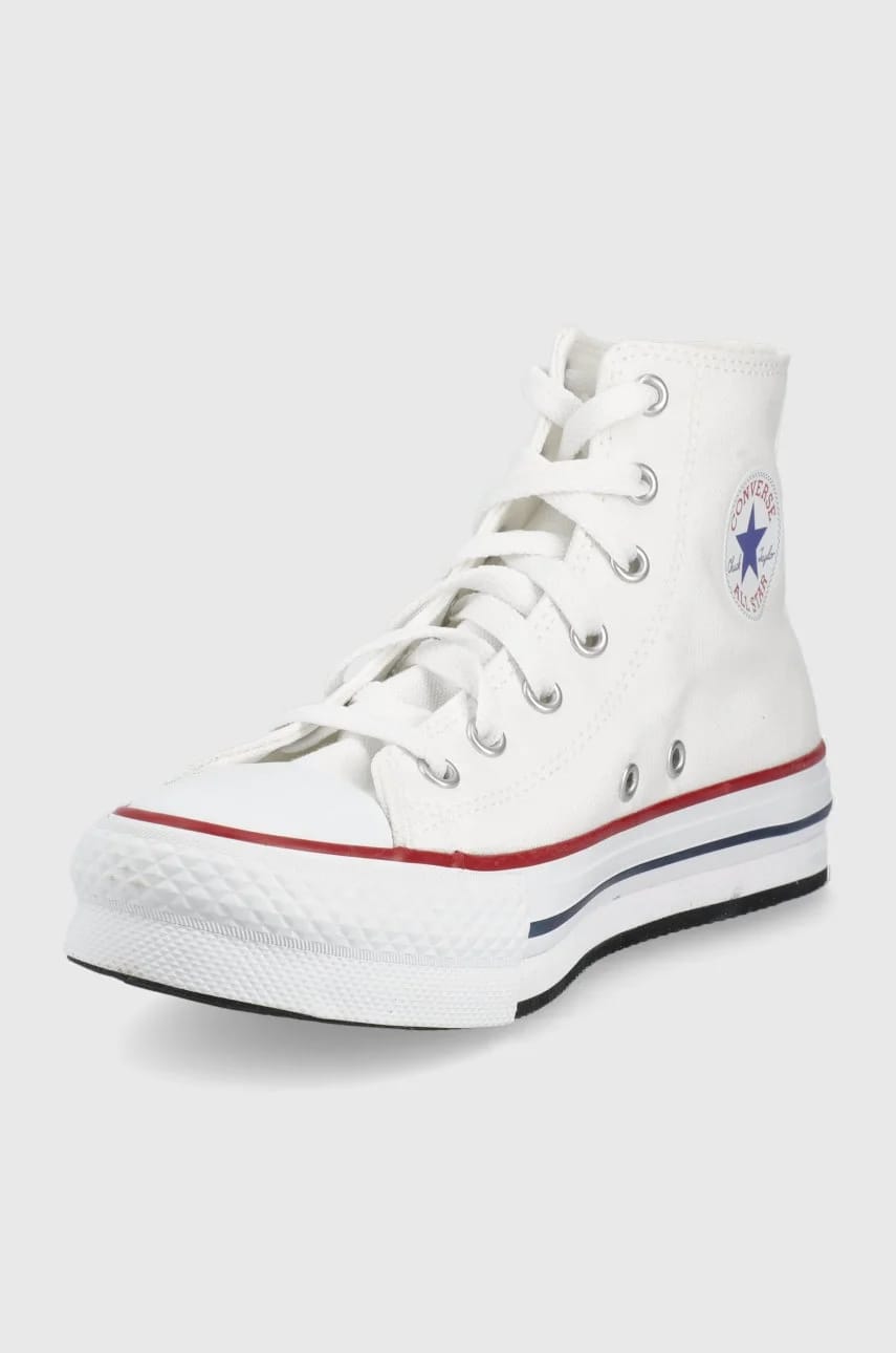 кроссовки Chuck Taylor All Star Lift белые для девочек - фото 3