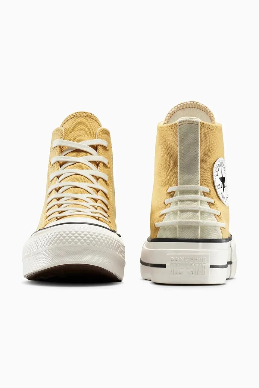 кроссовки Chuck Taylor All Star Lift желтые для женщин - фото 3