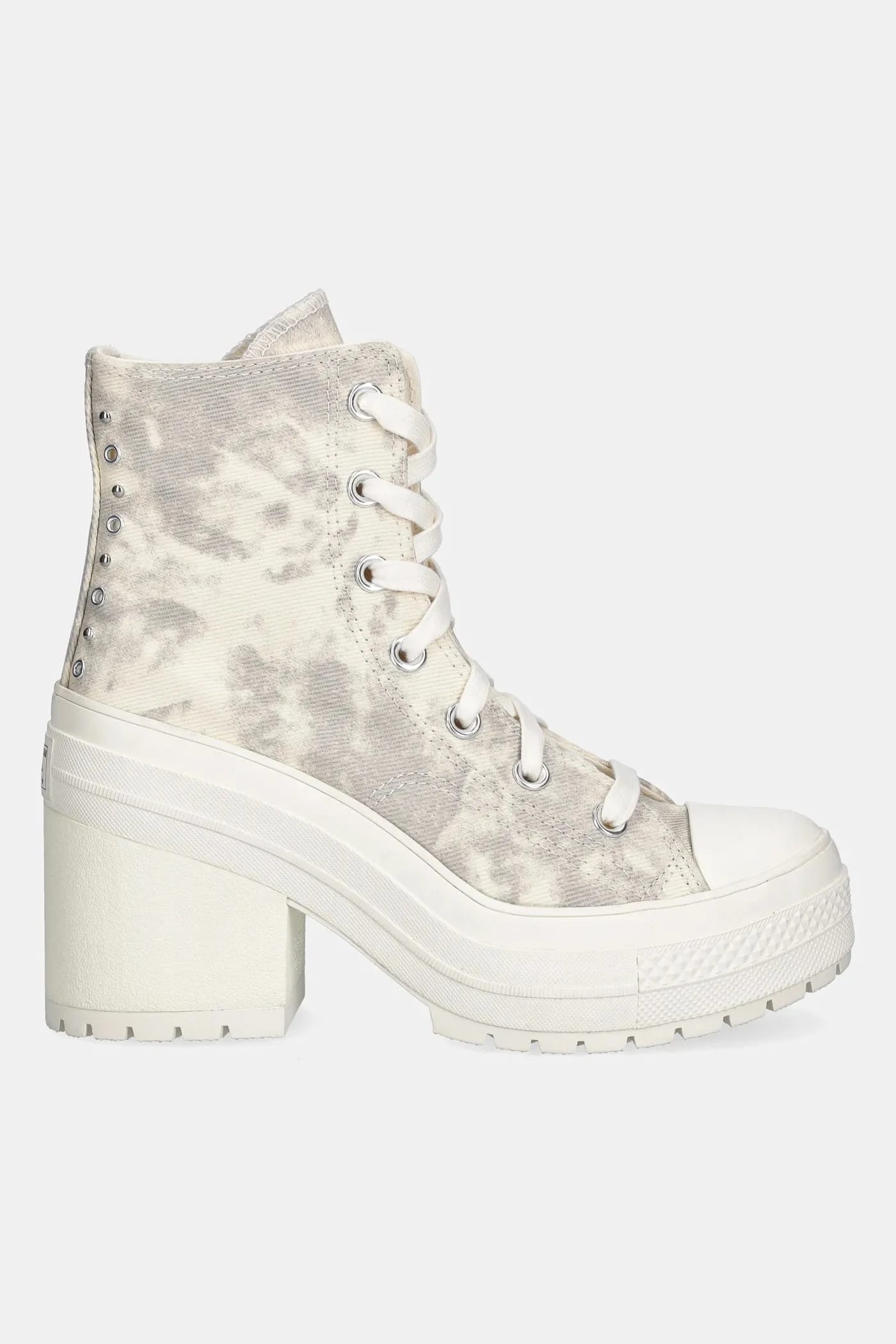 кроссовки Chuck 70 De Luxe на каблуке бежевые для женщин - фото 2