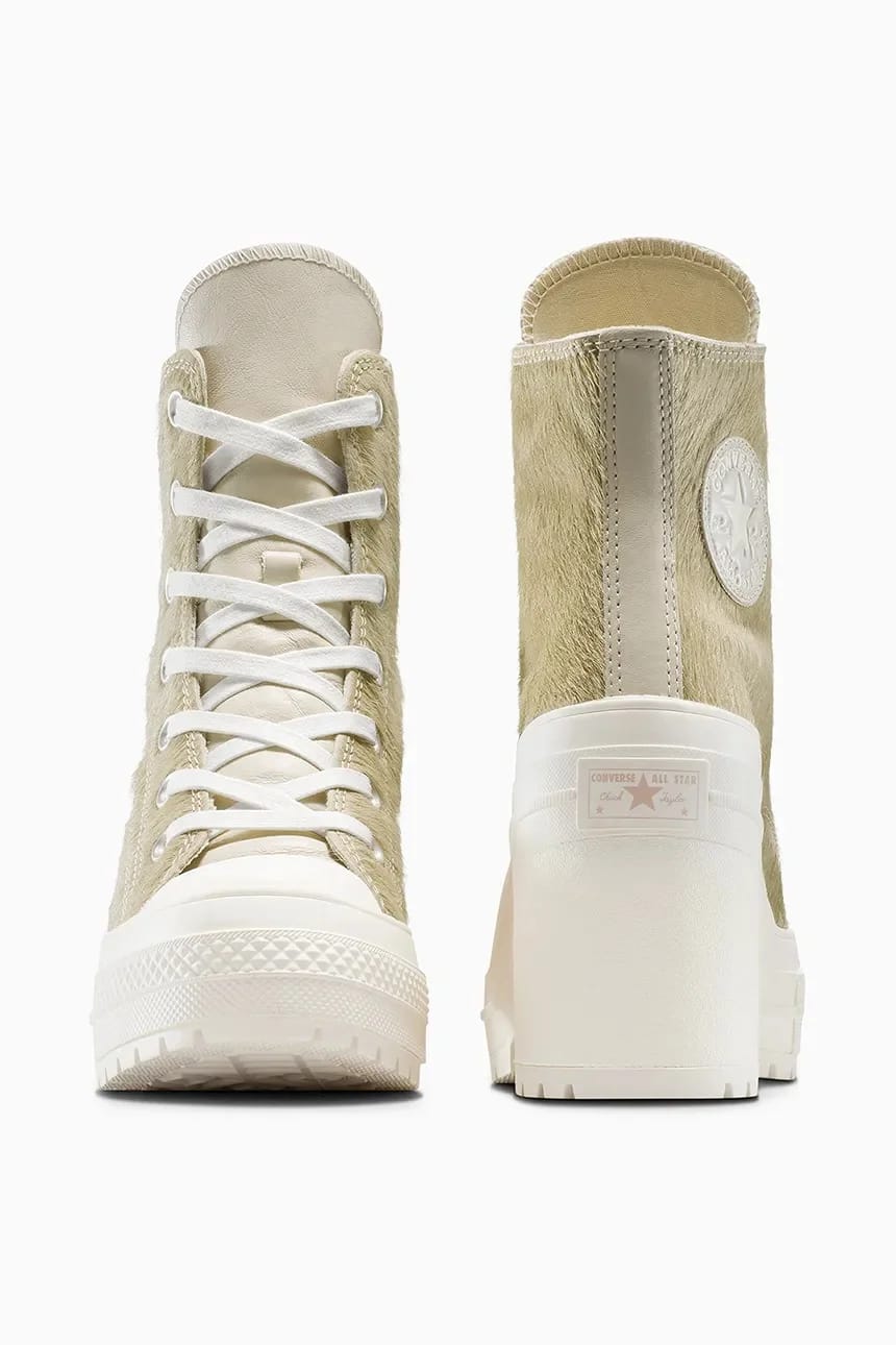 кроссовки Chuck 70 De Luxe на каблуке с ворсом пони - фото 3