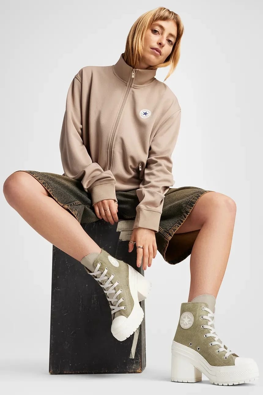 кроссовки Chuck 70 De Luxe на каблуке с ворсом пони - фото 8