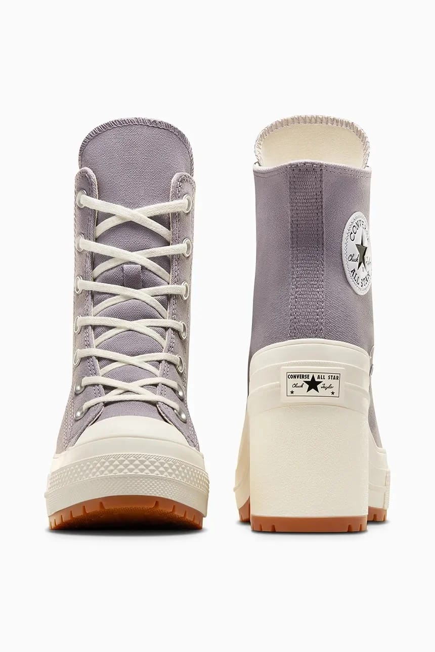 кроссовки Chuck 70 De Luxe на каблуке фиолетовые для женщин - фото 3
