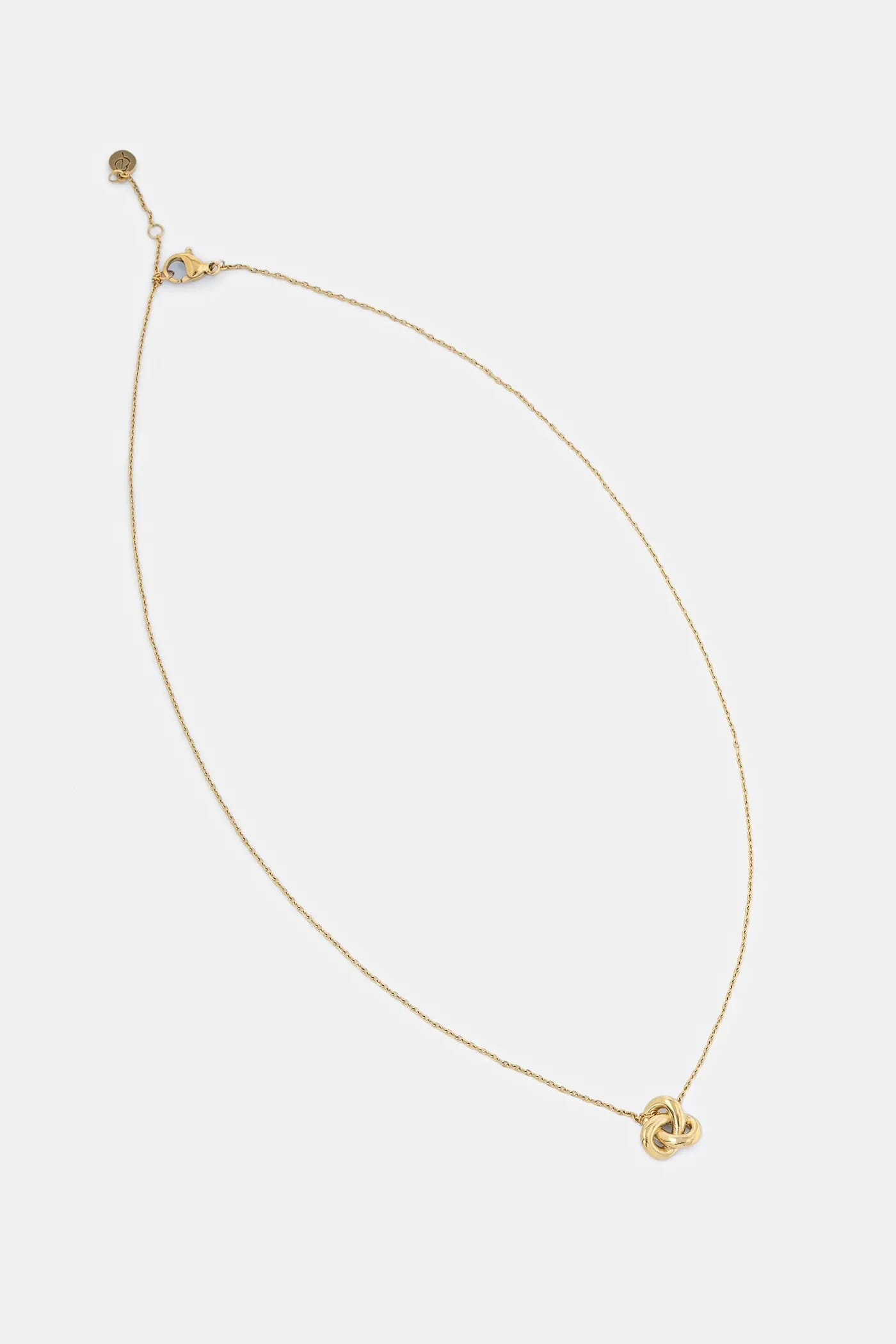 Позолоченное колье Infinity Knot