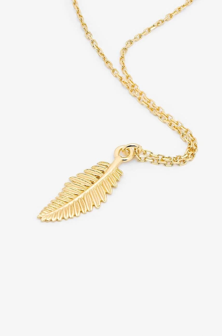 Серебряное колье ХИППИ с позолотой золотой для женщин - фото 2