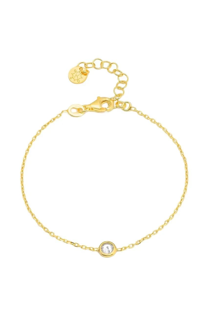 Серебряный браслет GLAMOUR с позолотой