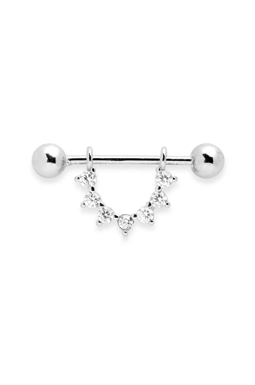 Серебряная серьга Piercing Rock It серебро для женщин - фото 1