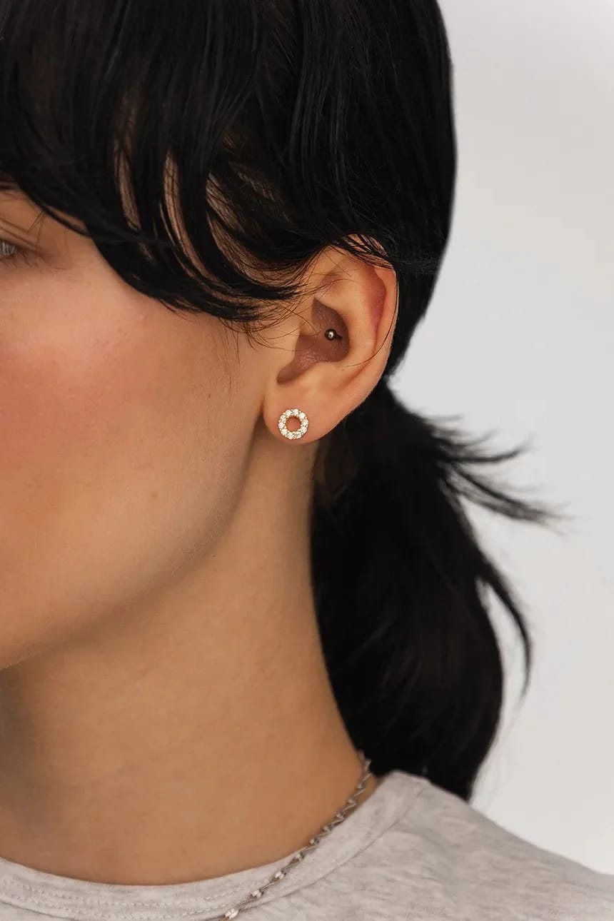 Серебряные серьги GLAMOUR с позолотой золотые для женщин - фото 3