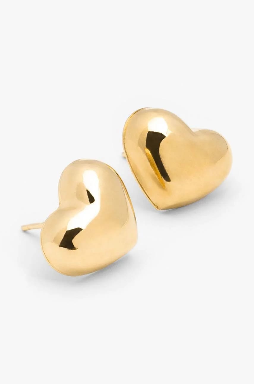 Серьги ROMANTICA из позолоченного серебра золотые для женщин - фото 2